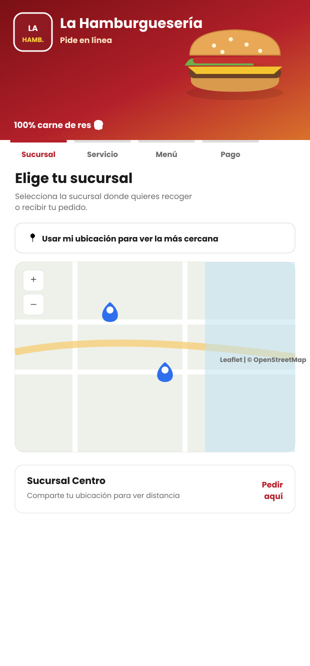 Elige tu sucursal