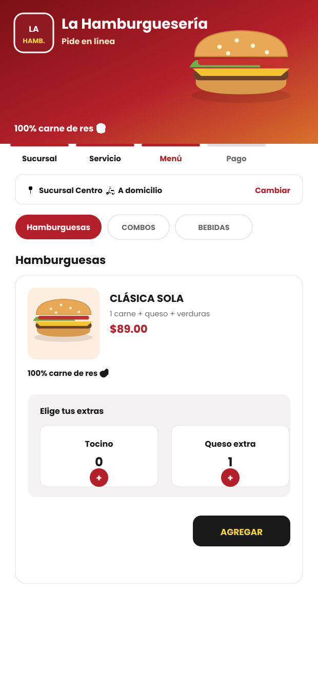 Explora el menú